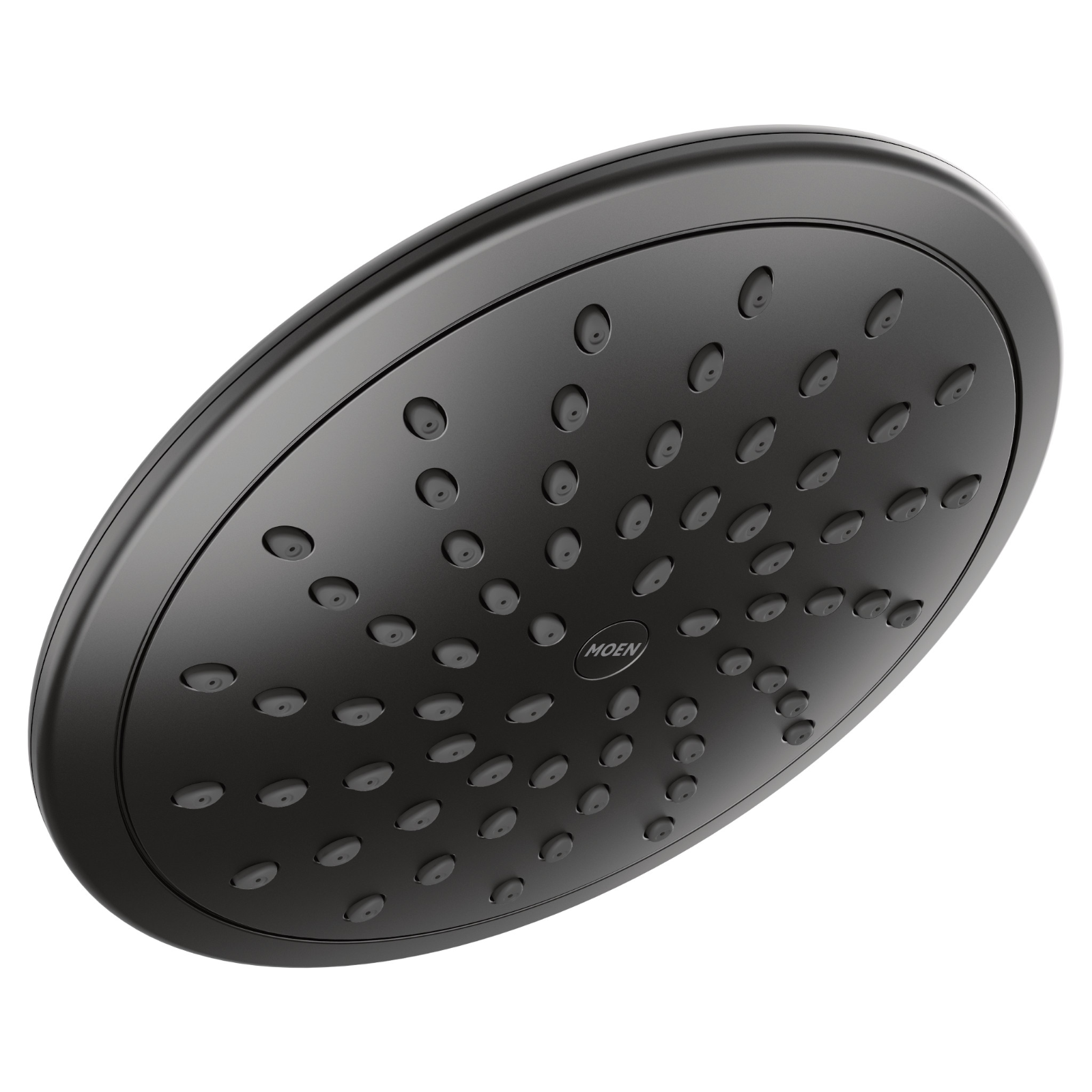 Moen 6345BL Shower Head Matte Black 8 Inch Round Rainshower One Function New